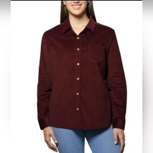 J.A.C.H.S GIRLFRIEND LADIES BUTTON SHIRTS COLOR RED